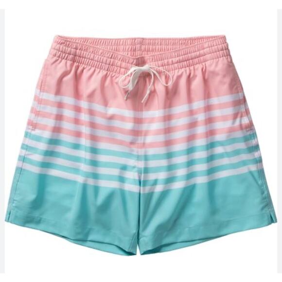 Chubbies Men's on the Horizons 5.5in Stretch Swim Trunk Board Shorts Pink Small - Picture 1 of 13
